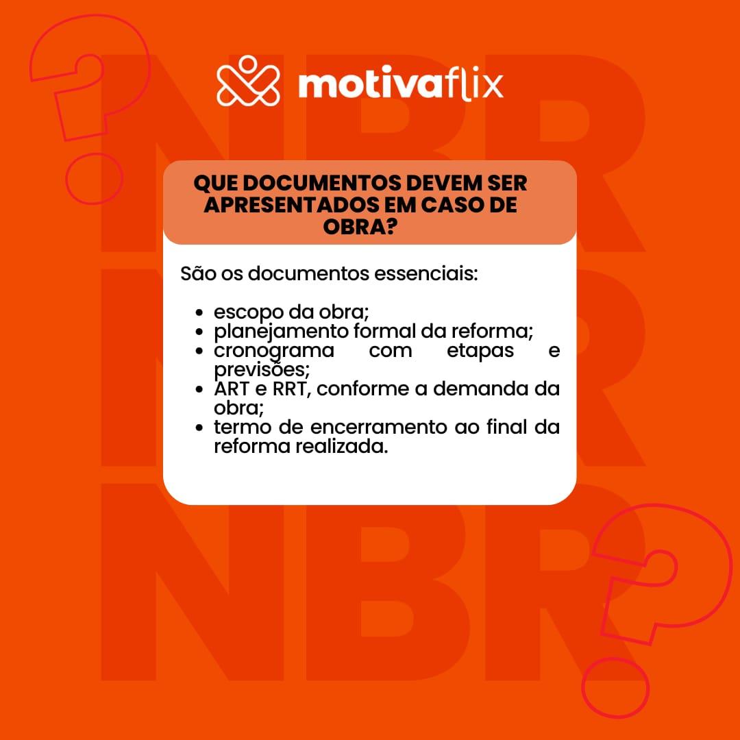 Documentos necessários para obra